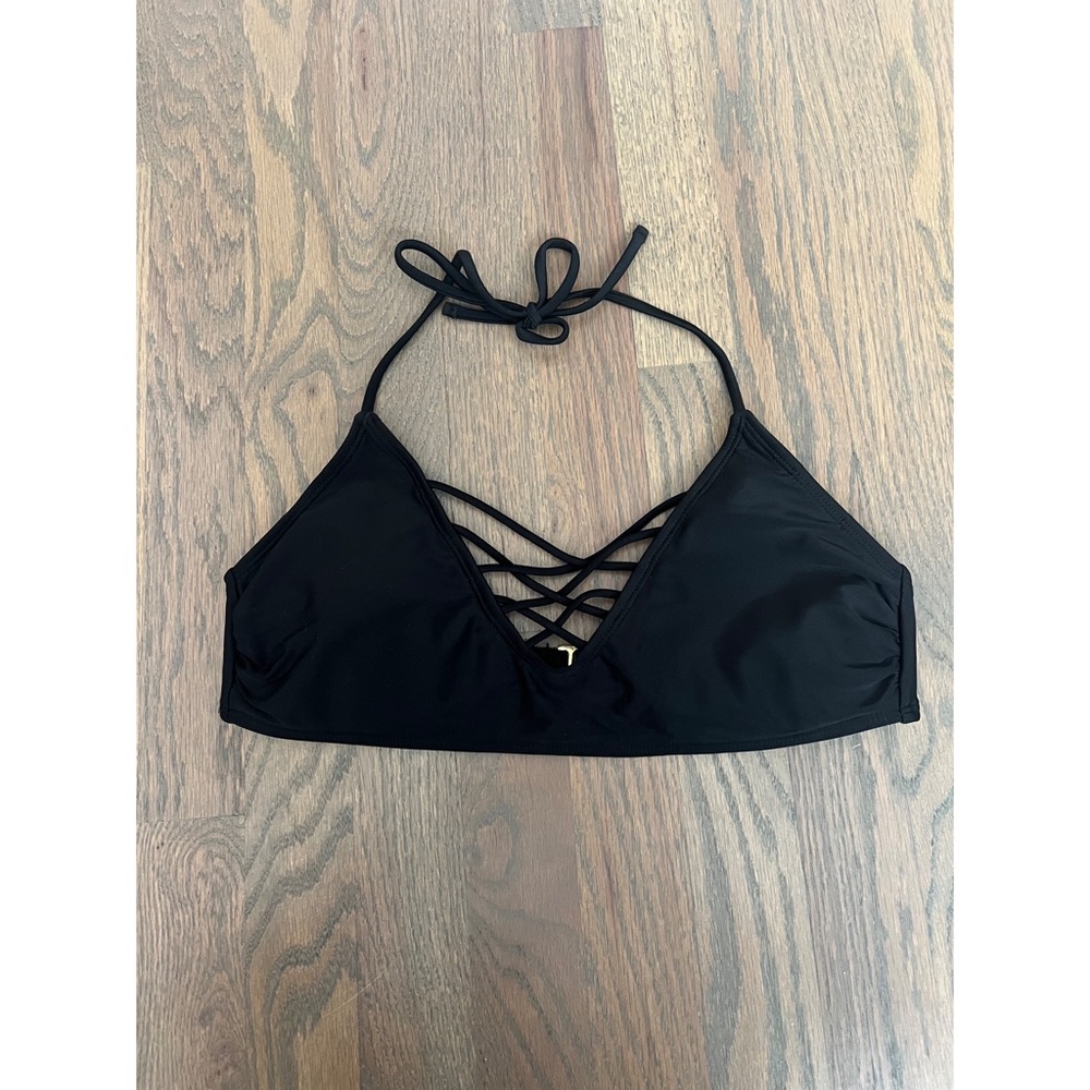 Xhilaration Black Strappy Bikini Top - NWOT